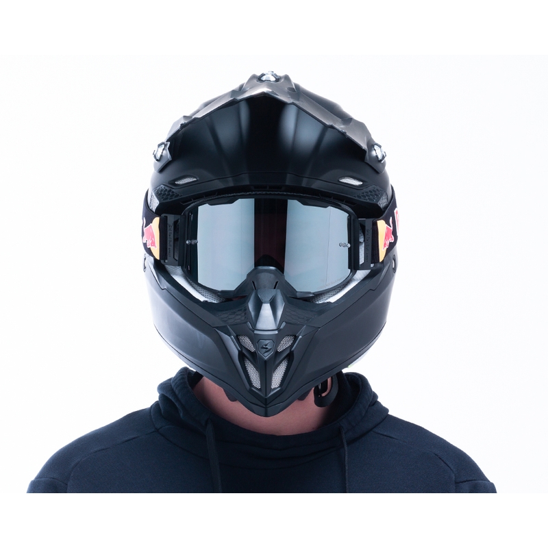 Occhiali da motocross Red Bull Spect STRIVE S neri con vetro fumé