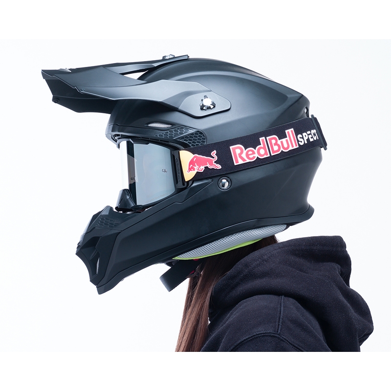 Occhiali da motocross Red Bull Spect STRIVE S neri con vetro fumé