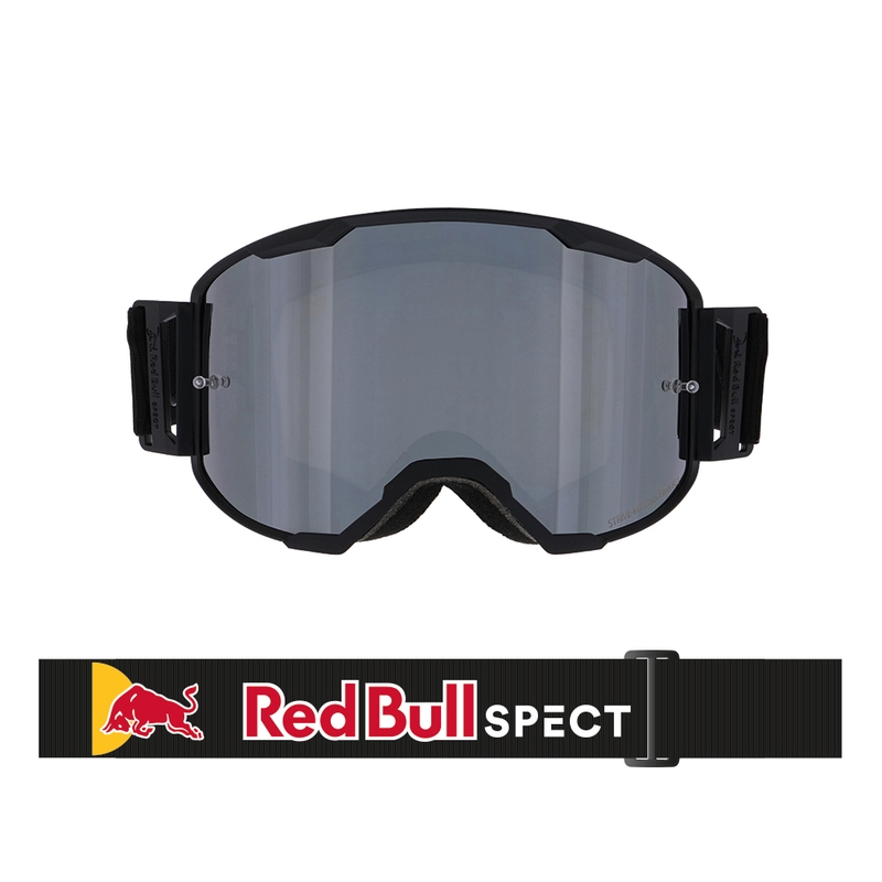 Occhiali da motocross Red Bull Spect STRIVE S neri con vetro fumé