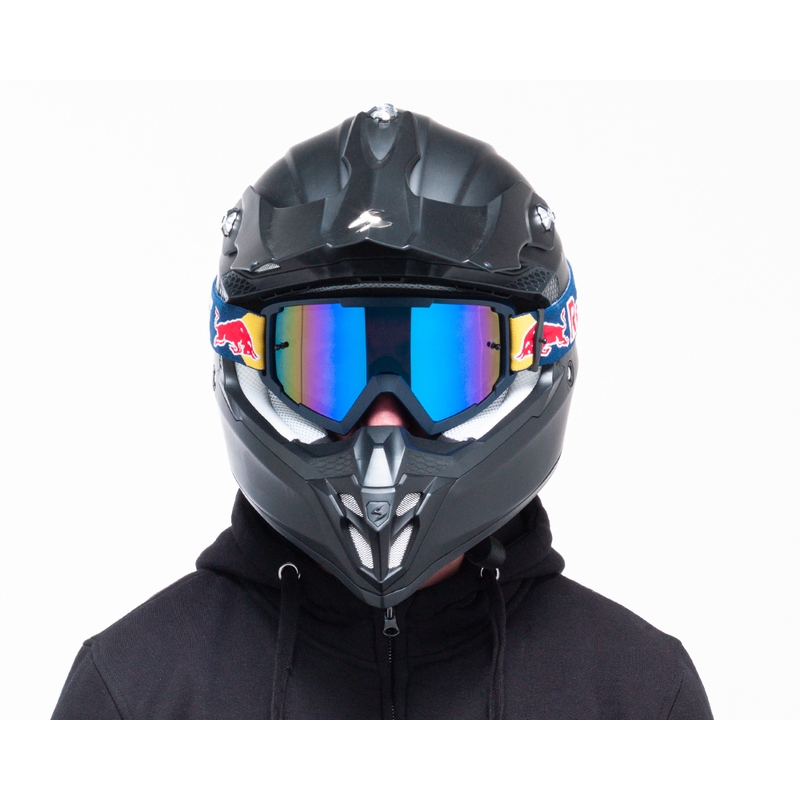Occhiali da motocross Red Bull Spect WHIP blu scuro con lenti blu