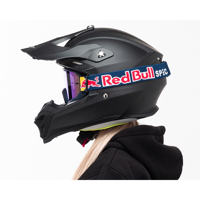 Occhiali da motocross Red Bull Spect WHIP blu scuro con lenti blu