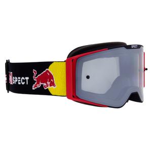 Occhiali da motocross Red Bull Spect TORP neri e rossi con vetro affumicato
