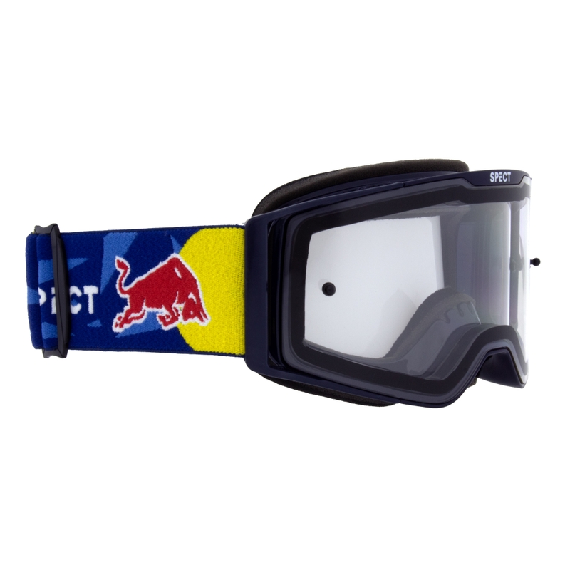 Occhiali da motocross Red Bull Spect TORP blu con lenti trasparenti