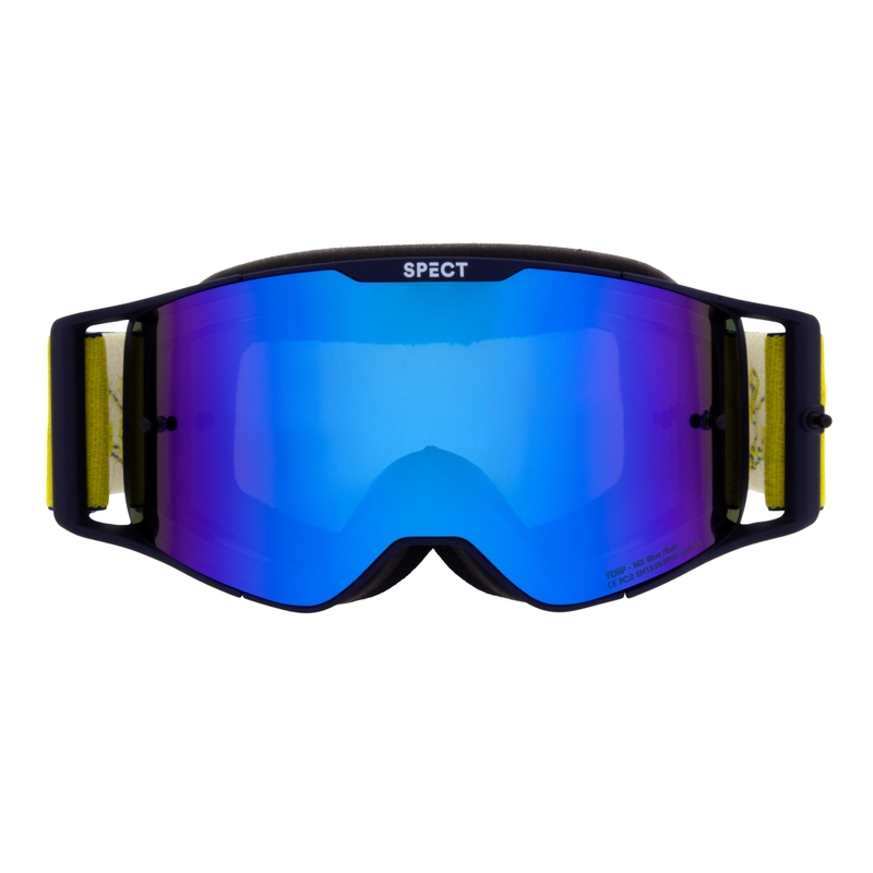 Occhiali da motocross Red Bull Spect TORP blu con lenti blu