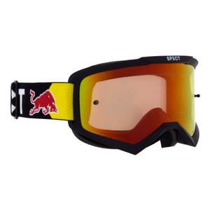 Occhiali da motocross Red Bull Spect EVAN neri con lenti giallo-rosse