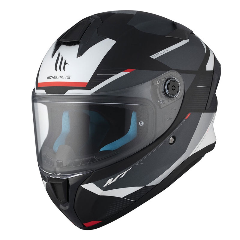 MT TARGO S KAY B2 Casco moto integrale nero-grigio-bianco opaco