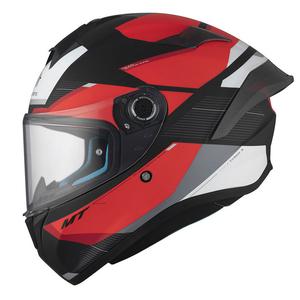 Casco moto integrale MT TARGO S KAY B5 nero-rosso-bianco opaco Saldi