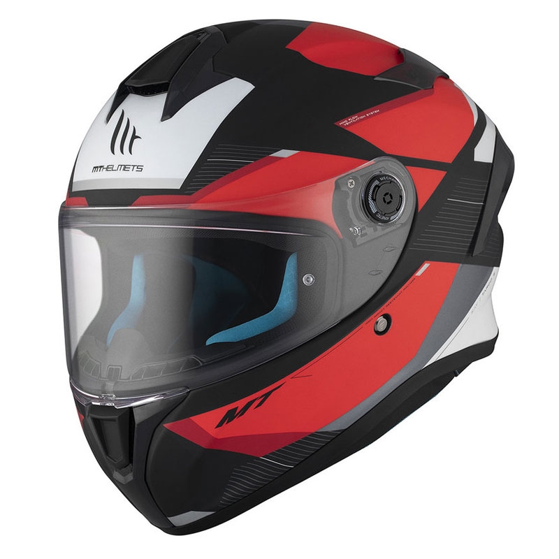 Casco moto integrale MT TARGO S KAY B5 nero-rosso-bianco opaco Saldi