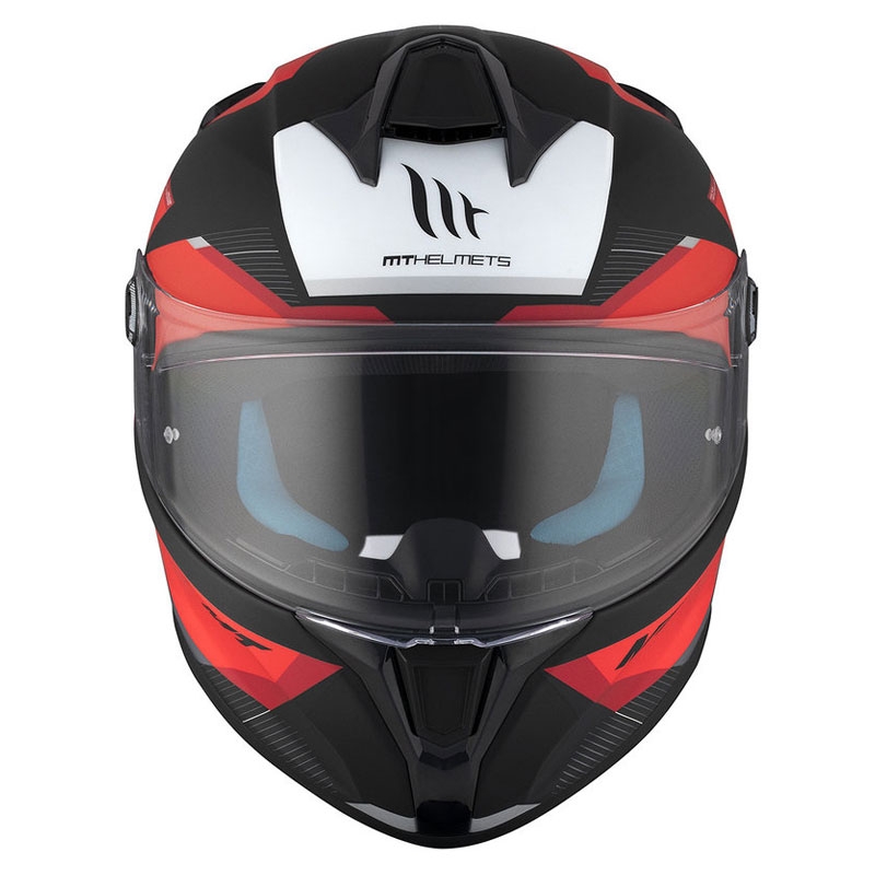 Casco moto integrale MT TARGO S KAY B5 nero-rosso-bianco opaco Saldi