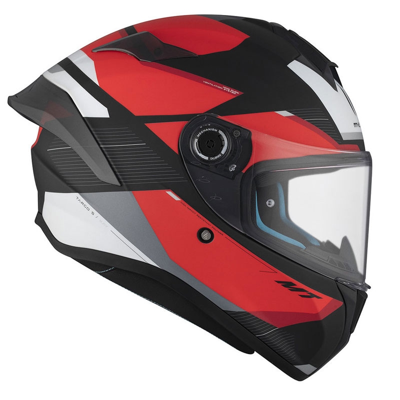 Casco moto integrale MT TARGO S KAY B5 nero-rosso-bianco opaco Saldi