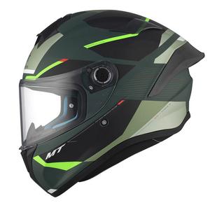 MT TARGO S KAY C6 casco moto integrale nero-verde opaco
