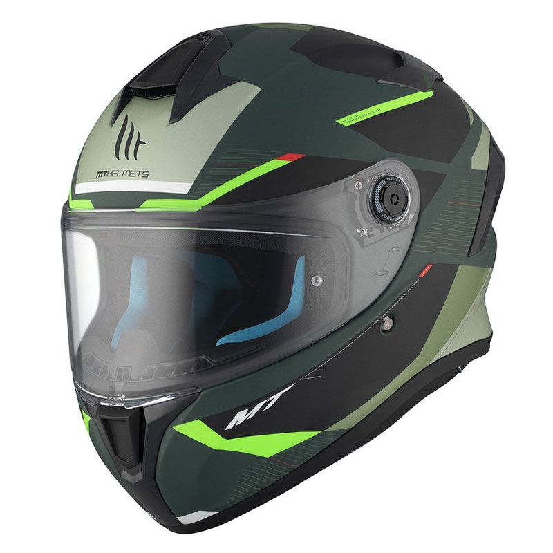 MT TARGO S KAY C6 casco moto integrale nero-verde opaco