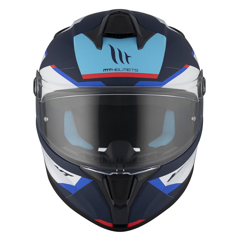 MT TARGO S KAY C7 casco moto integrale blu-bianco opaco