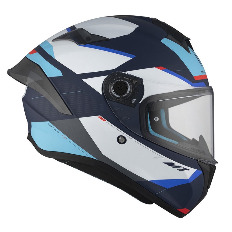 MT TARGO S KAY C7 casco moto integrale blu-bianco opaco