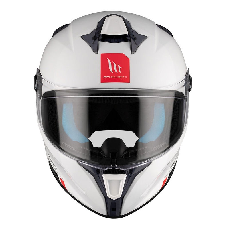 MT TARGO S SOLID A0 casco moto integrale bianco lucido