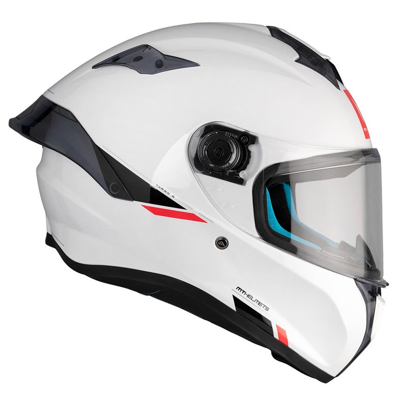 MT TARGO S SOLID A0 casco moto integrale bianco lucido