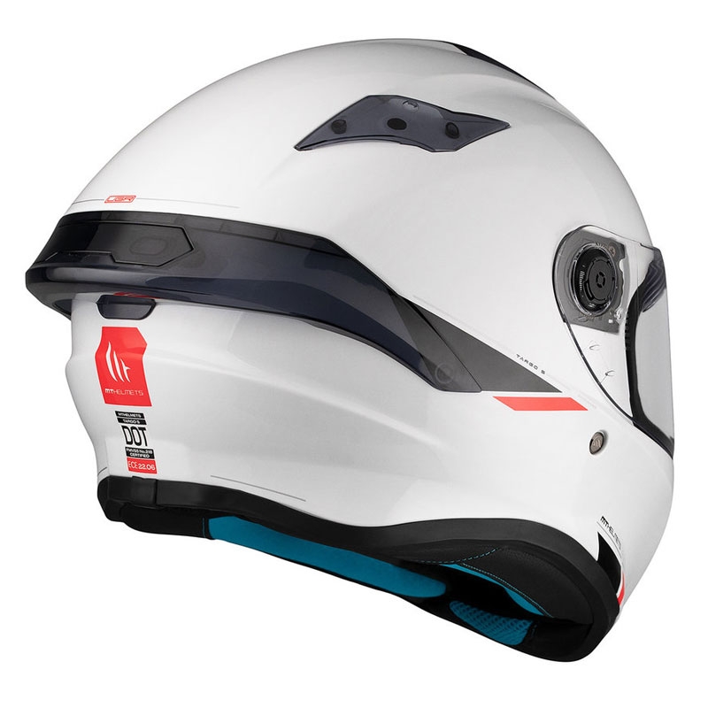 MT TARGO S SOLID A0 casco moto integrale bianco lucido