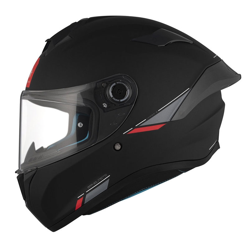 MT TARGO S SOLID A1 casco moto integrale nero opaco