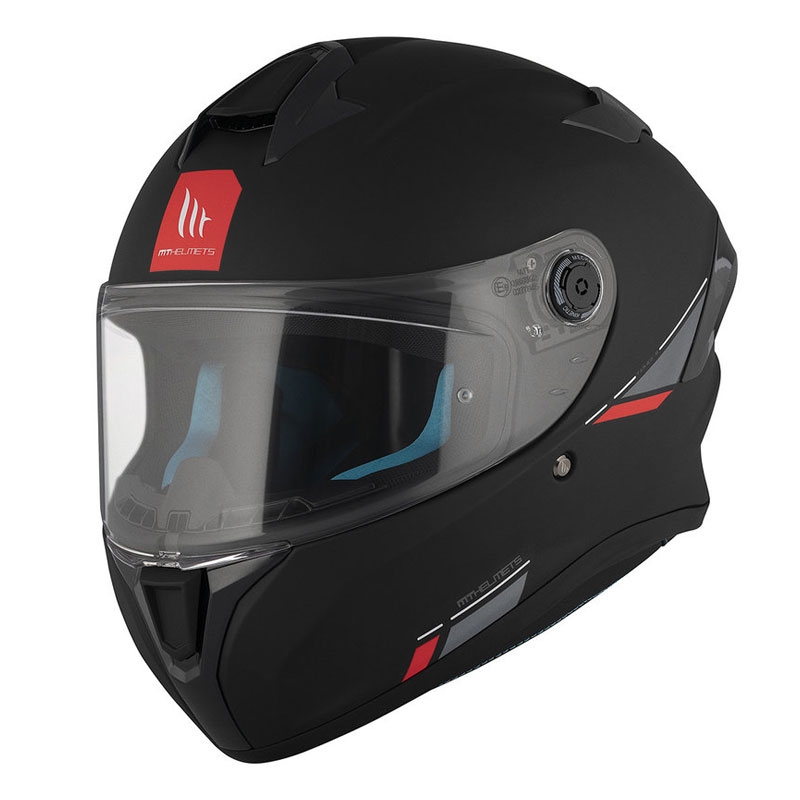 MT TARGO S SOLID A1 casco moto integrale nero opaco