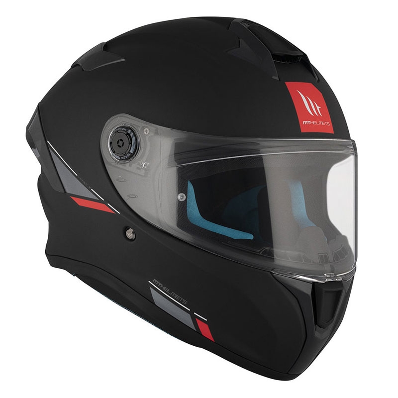 MT TARGO S SOLID A1 casco moto integrale nero opaco