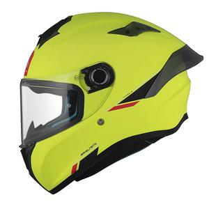 MT TARGO S SOLID A3 casco moto integrale giallo opaco