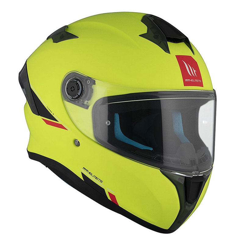 MT TARGO S SOLID A3 casco moto integrale giallo opaco