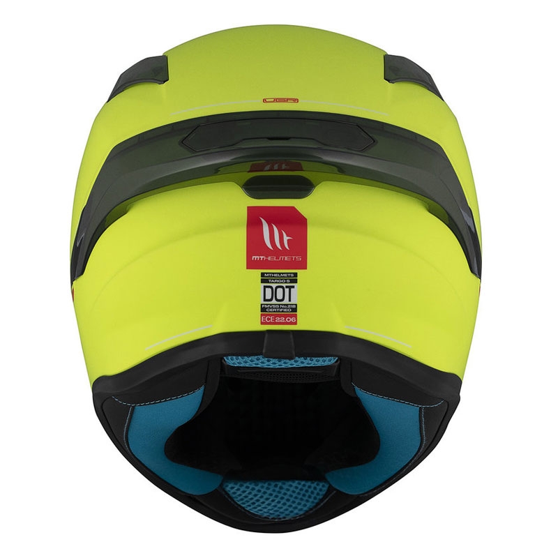 MT TARGO S SOLID A3 casco moto integrale giallo opaco