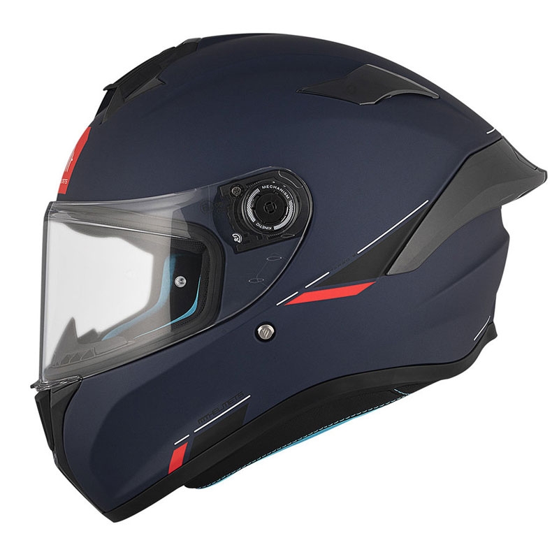 MT TARGO S SOLID A7 casco moto integrale blu opaco
