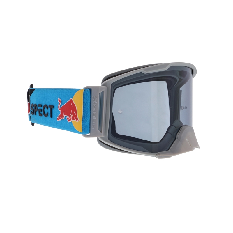 Occhiali da motocross Red Bull Spect STRIVE S grigio con vetro fumè