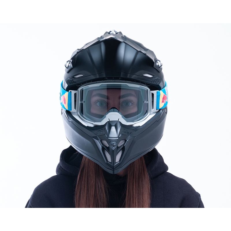 Occhiali da motocross Red Bull Spect STRIVE S grigio con vetro fumè