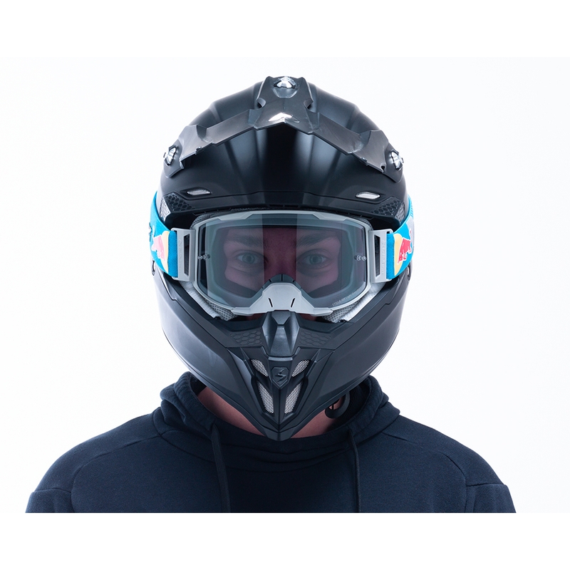 Occhiali da motocross Red Bull Spect STRIVE S grigio con vetro fumè