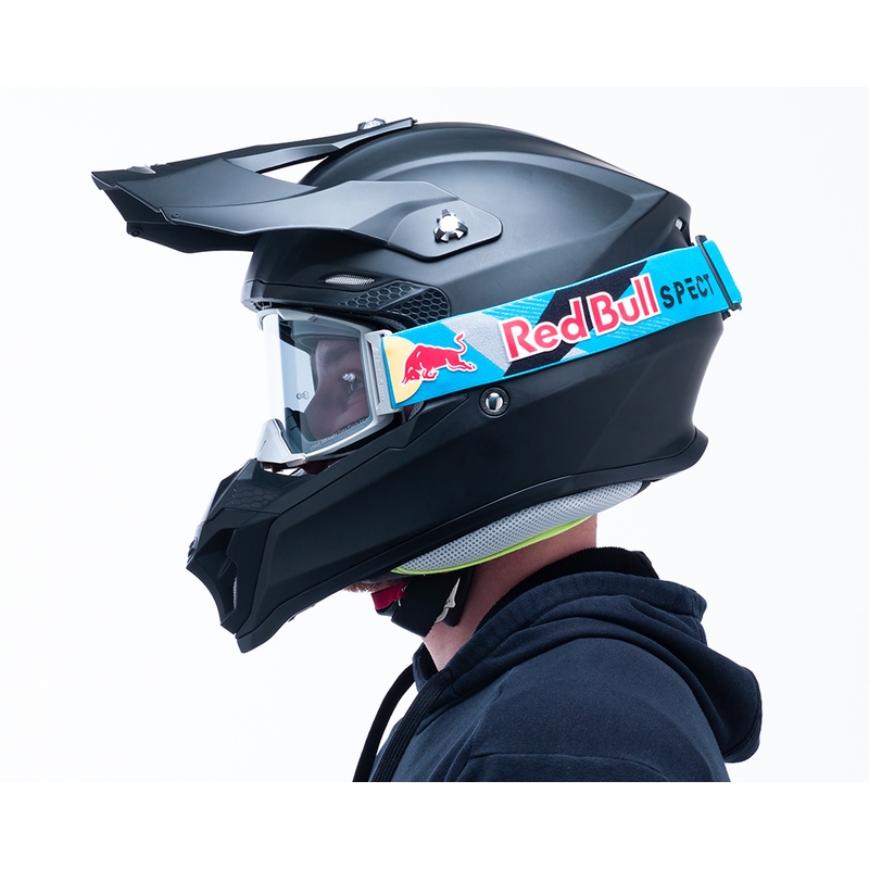 Occhiali da motocross Red Bull Spect STRIVE S grigio con vetro fumè