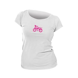 T-shirt donna nanosilver® MOTOLADY bianco