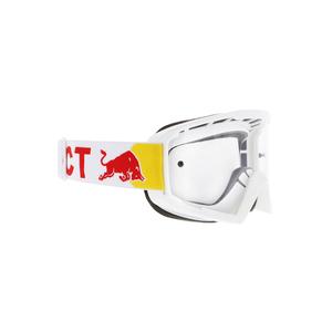 Occhiali da motocross Red Bull Spect WHIP bianchi con lenti trasparenti