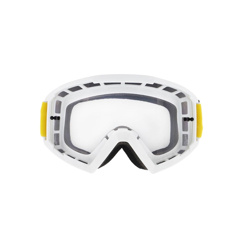 Occhiali da motocross Red Bull Spect WHIP bianchi con lenti trasparenti