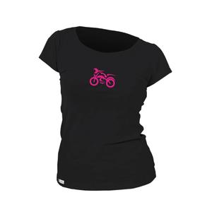 T-shirt donna nanosilver® MOTOLADY nero
