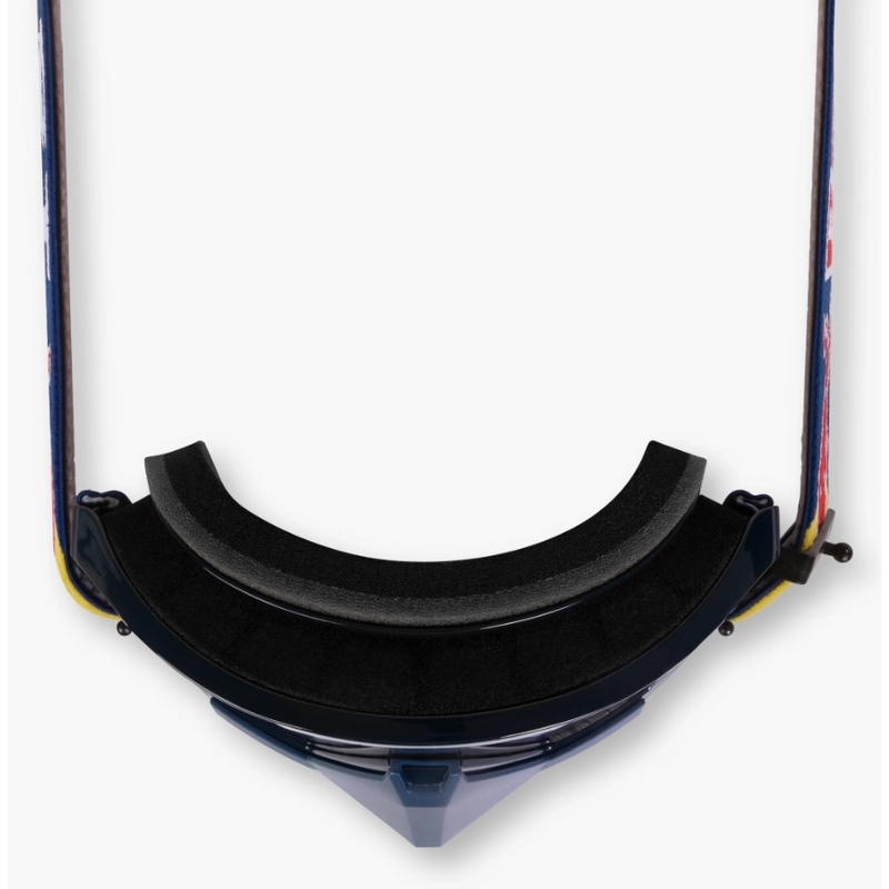 Occhiali da motocross Red Bull Spect WHIP blu scuro con lenti trasparenti