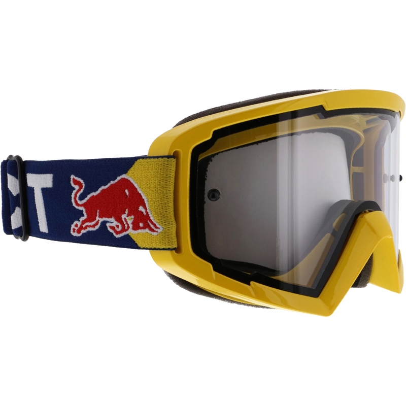 Occhiali da motocross Red Bull Spect WHIP giallo con lenti trasparenti
