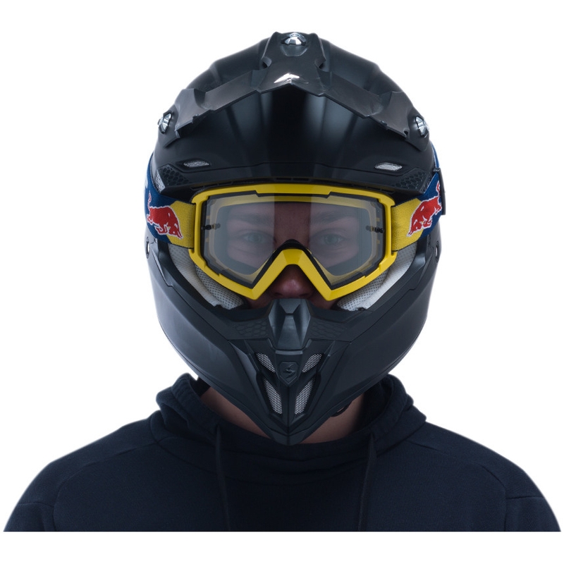 Occhiali da motocross Red Bull Spect WHIP giallo con lenti trasparenti