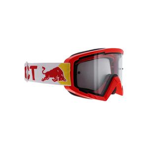 Occhiali da motocross Red Bull Spect WHIP rosso con lenti trasparenti