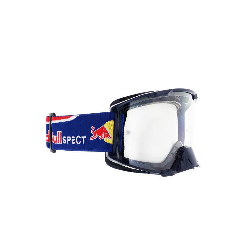 Occhiali da motocross Red Bull Spect STRIVE S blu con lenti trasparenti