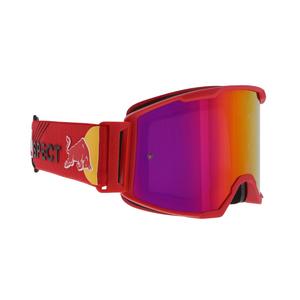 Occhiali da motocross Red Bull Spect STRIVE S rosso con lenti viola