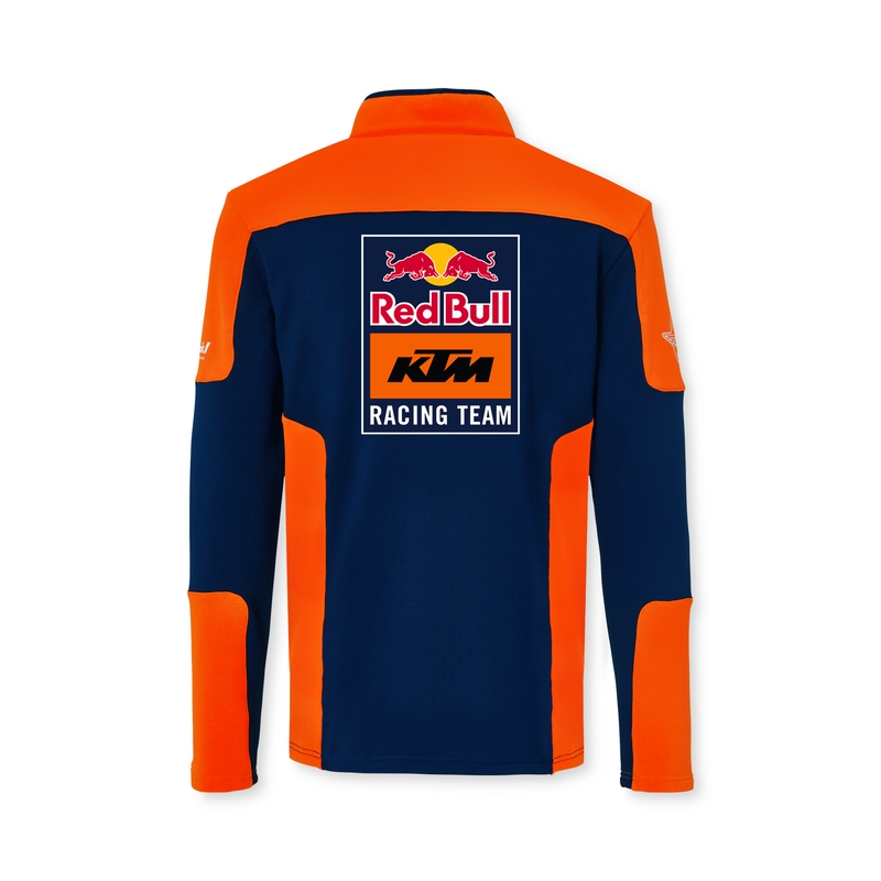 KTM Replica Team Felpa mezza zip blu e arancione Saldi