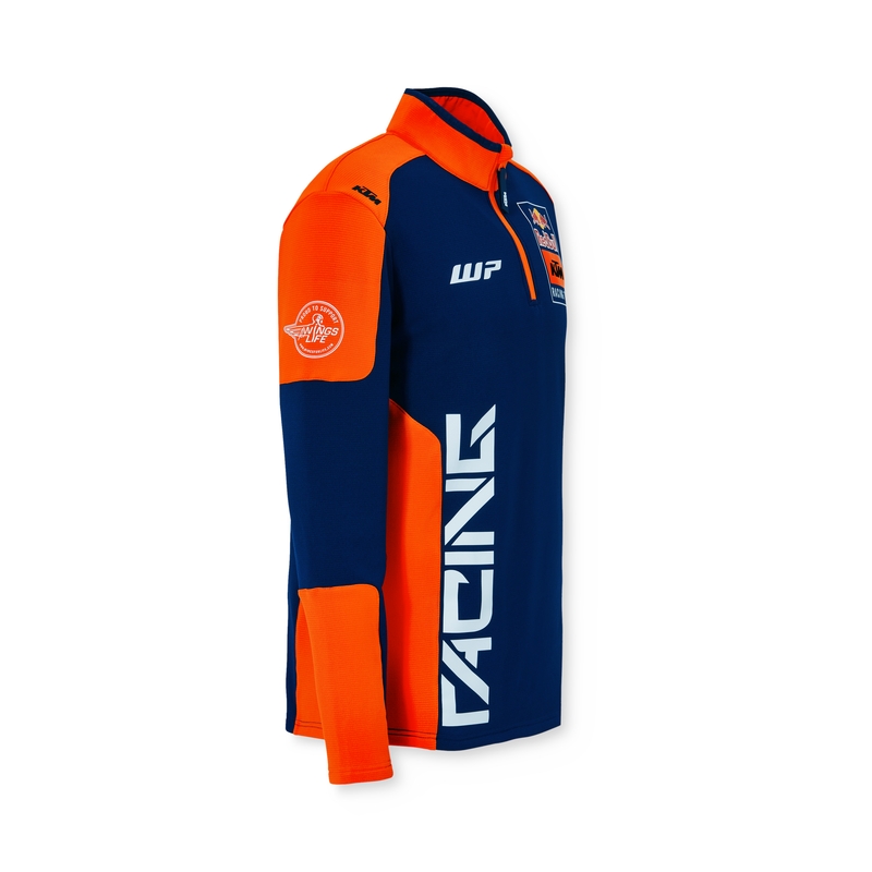 KTM Replica Team Felpa mezza zip blu e arancione Saldi
