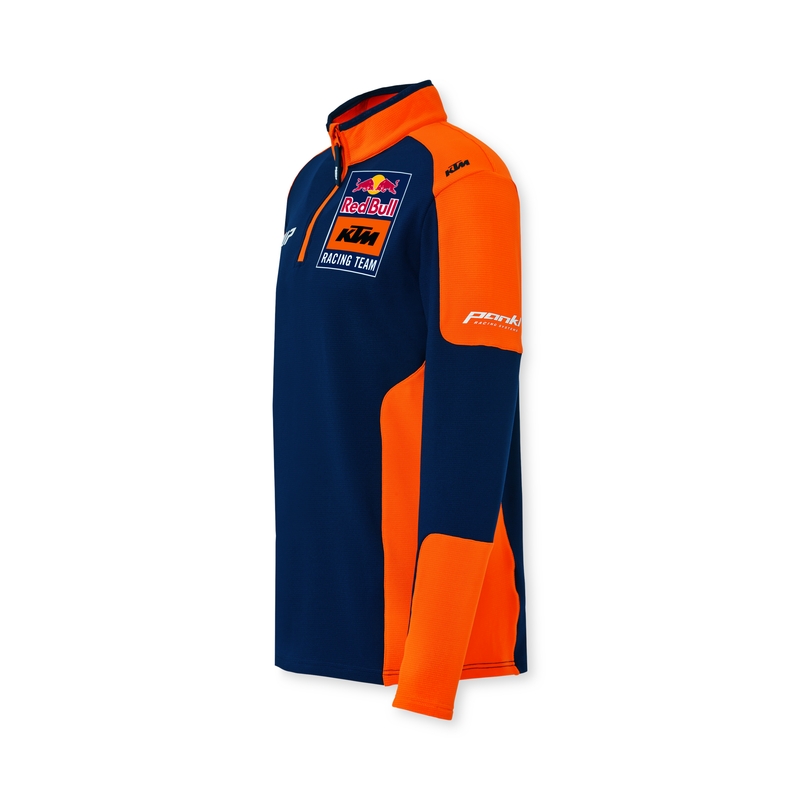 KTM Replica Team Felpa mezza zip blu e arancione Saldi