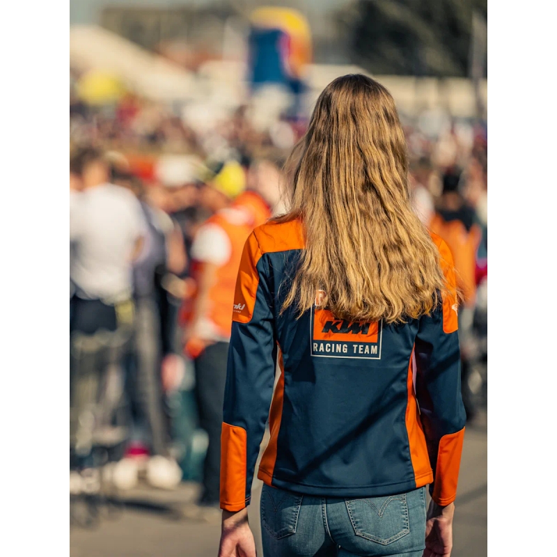 Giacca softshell KTM Replica Team donna blu-arancio