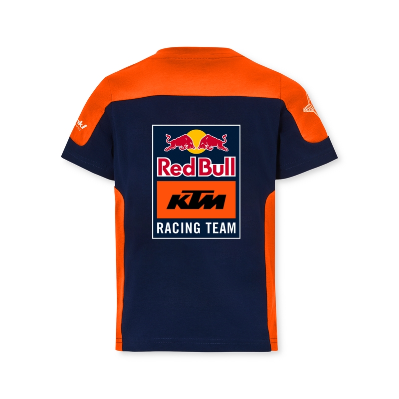 Maglietta da bambino KTM Replica Team blu-arancio