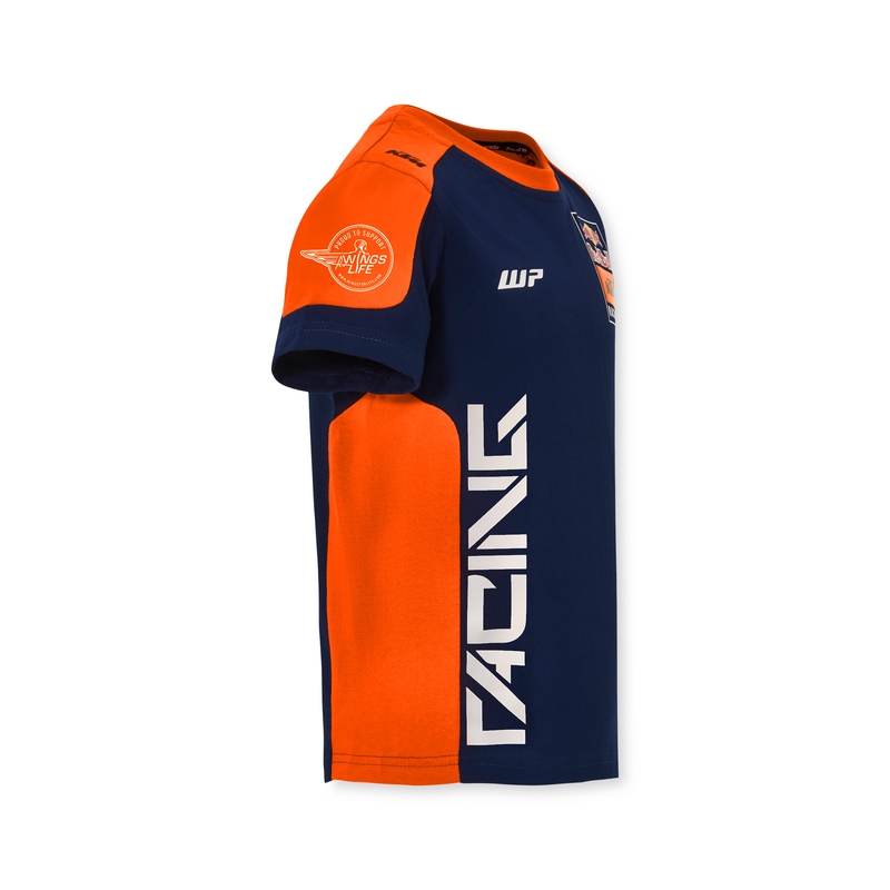 Maglietta da bambino KTM Replica Team blu-arancio