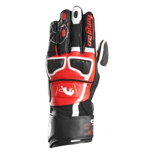 Guanti da moto Furygan STYG 15 nero-bianco-rosso