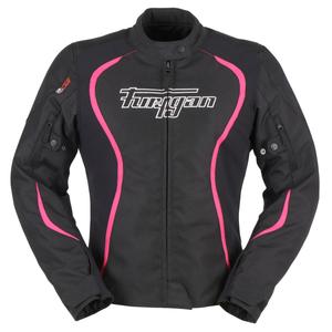 Giacca da moto Furygan Odessa nera, bianca e rosa da donna